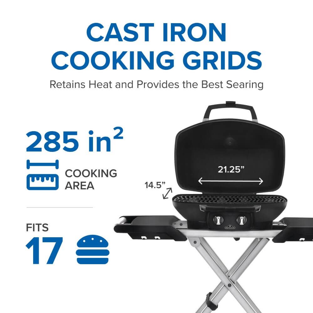 Napoleon TravelQ® PRO 285X  Portable Gas Grill with Scissor Cart