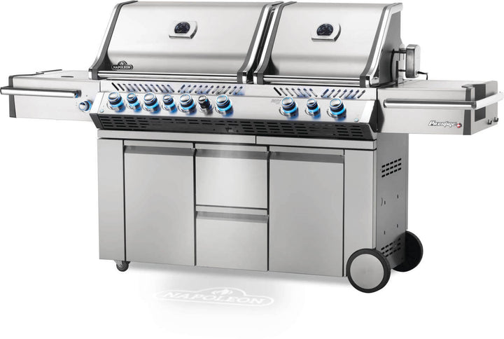 Napoleon Prestige Pro 825with Side Burner, Infrared Rear & Bottom Burner