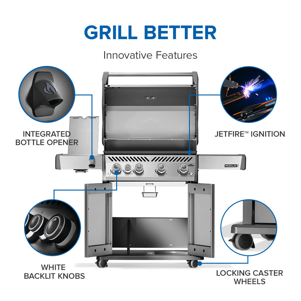 Napoleon Rogue® PRO 525 SIB with Infrared Side and Rear Burner