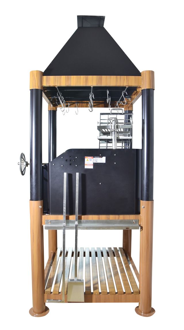 Tagwood "The Beast" Santa Maria Style Grill - Wood & Black