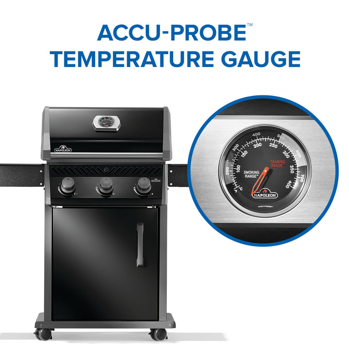 Napoleon Rogue® 425 – Premium 3-Burner Gas Grill in Sleek Black