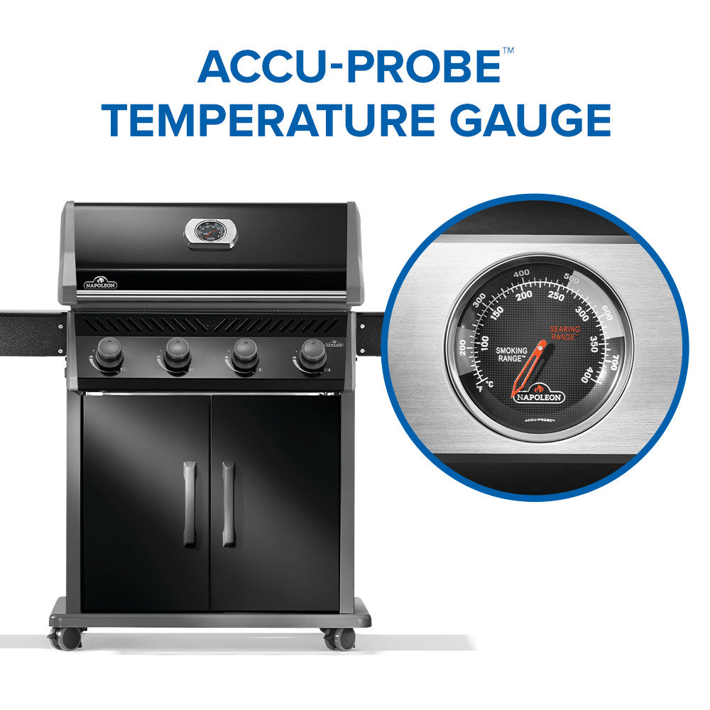 Napoleon Rogue® 525 – Premium 4-Burner Gas Grill in Sleek Black