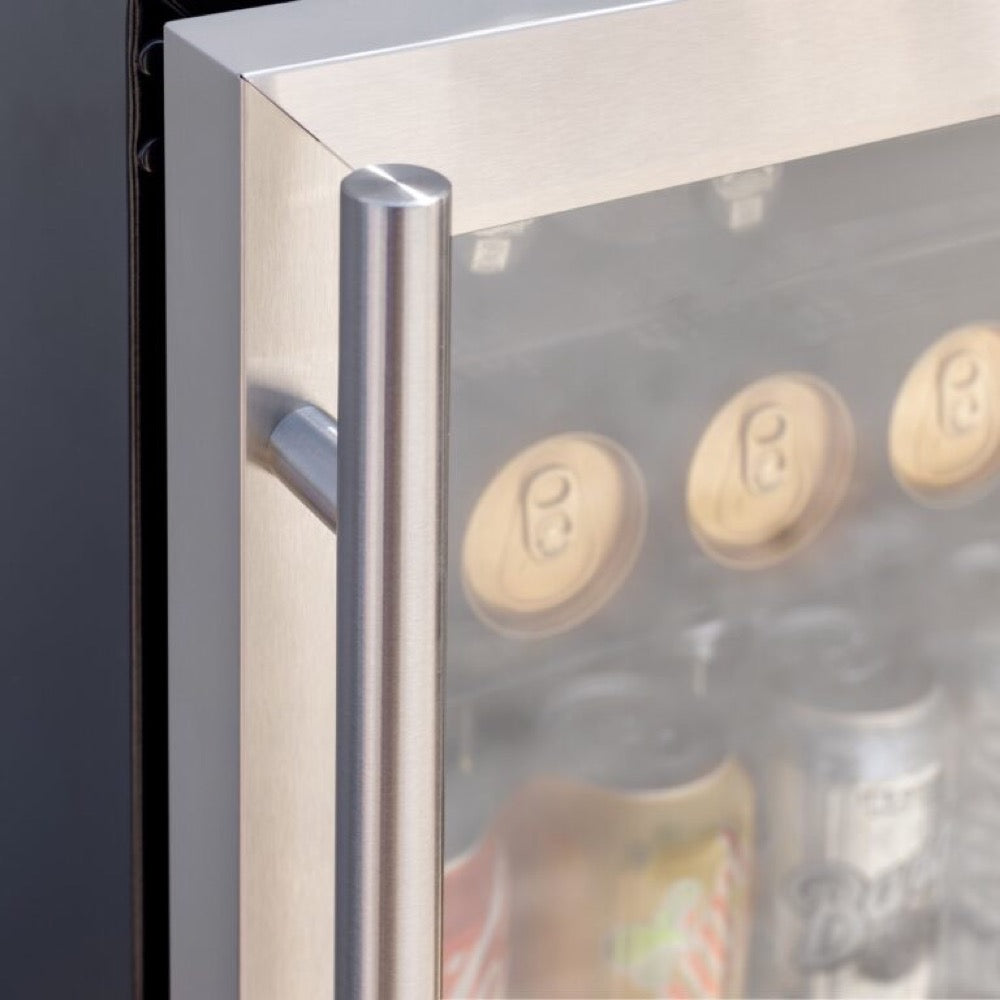 True Flame 24″ Outdoor Rated Refrigerator – Glass Door