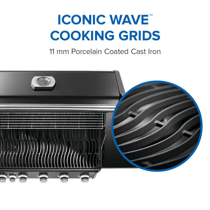 Napoleon Rogue® PRO 625 SIB – Black with Infrared Side and Rear Burner