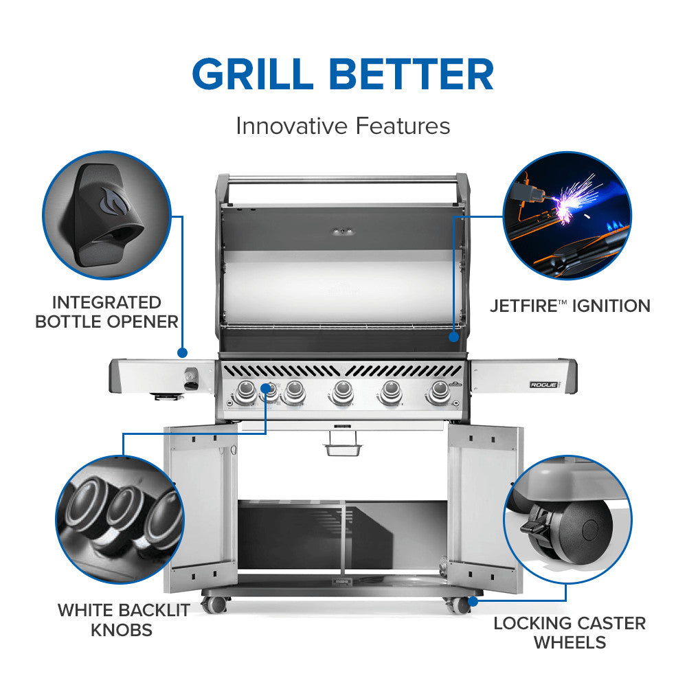 Napoleon Rogue® PRO 625 SIB with Infrared Side and Rear Burner