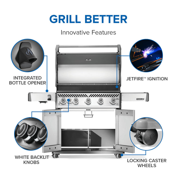 Napoleon Rogue® PRO 625 SIB with Infrared Side and Rear Burner