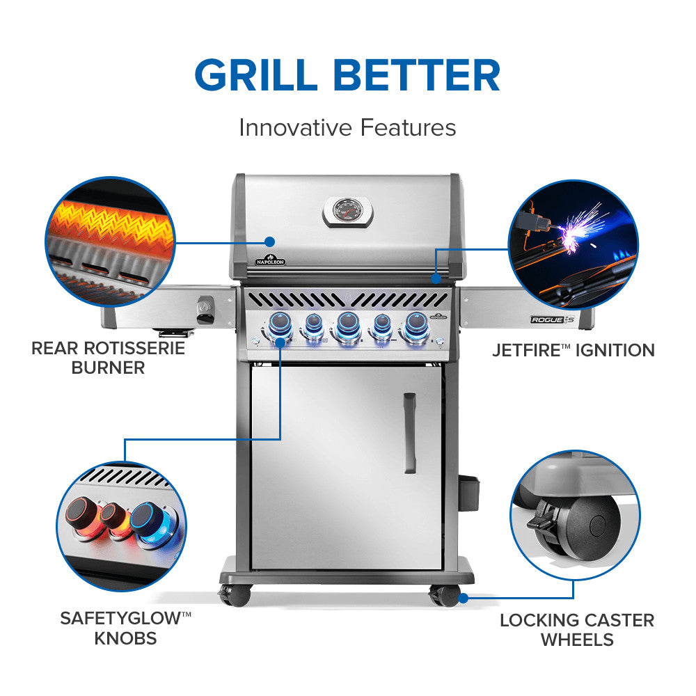 Napoleon Rogue® PRO-S 425 RSIB with Infrared Side and Rear Burner