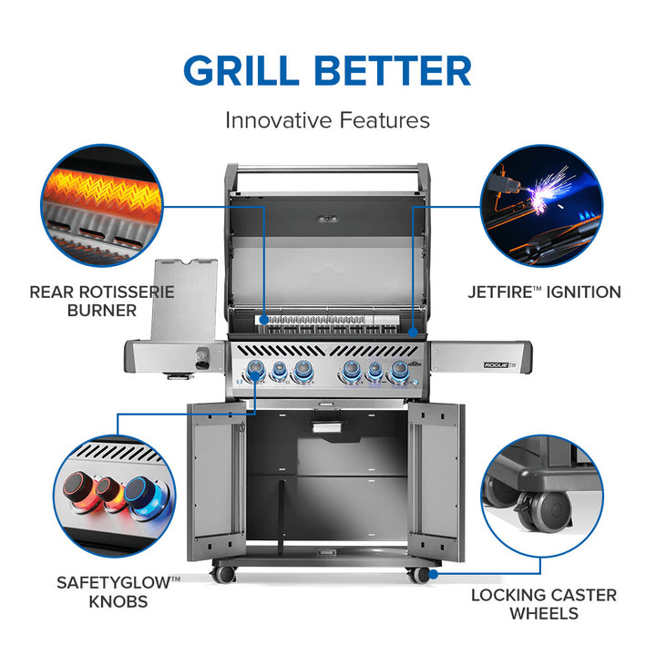 Napoleon Rogue® PRO-S 525 RSIB with Infrared Side and Rear Burner