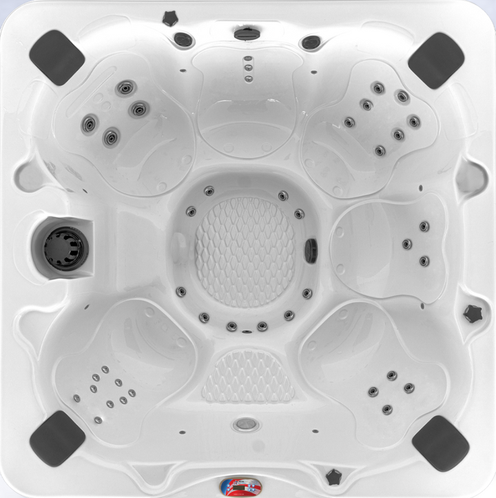 American Spas 6-Person Bench with 40 Jets