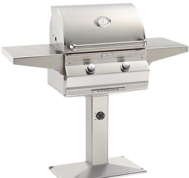 Fire Magic 24" Choice C430s Post Mount Analog and 1 Hour Timer on Post