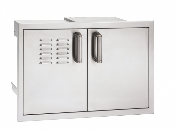 Fire Magic Double Doors with Trash Tray & Dual Drawers – Louvered Doors