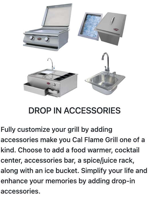 Cal Flame "Tropical" BBQ Island