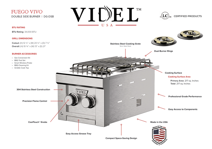 Videl USA Grill Signature Collection 4