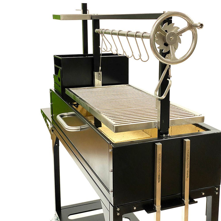 Tagwood "Chief Series" Freestanding Santa Maria Style Grill – Cold-Roll Steel & Stainless Steel