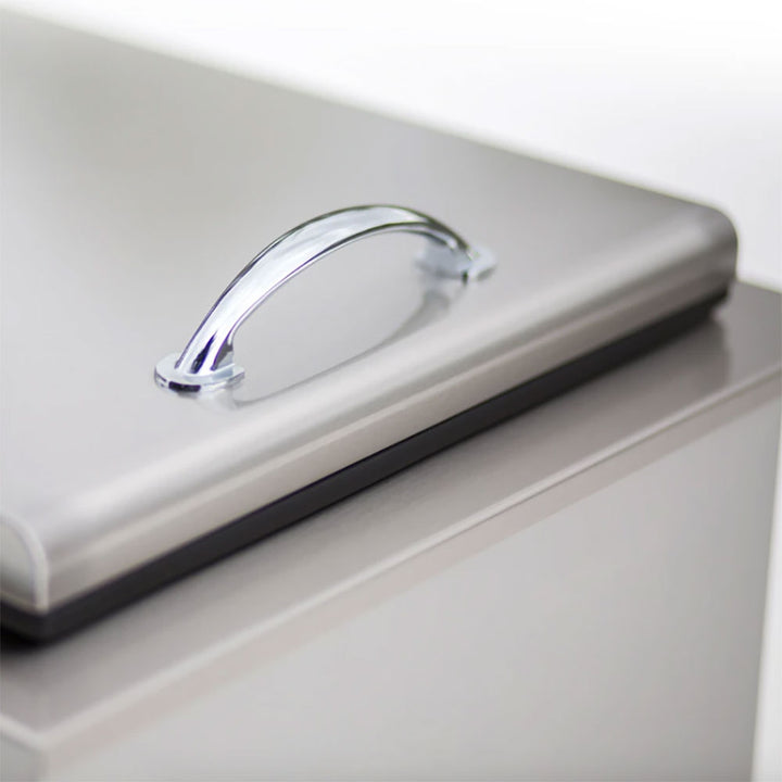 True Flame 17″ x 24″ Stainless Steel Drop-In Ice Bin Cooler with Removable Lid