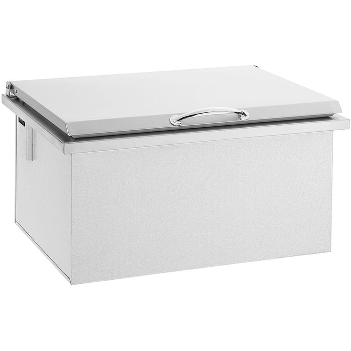 True Flame 28″ x 26″ Stainless Steel Drop-In Ice Bin Cooler with Removable Lid