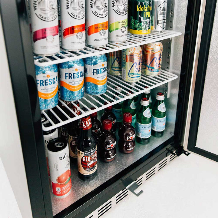 True Flame 24″ Outdoor Rated Refrigerator – Stainless Steel Door