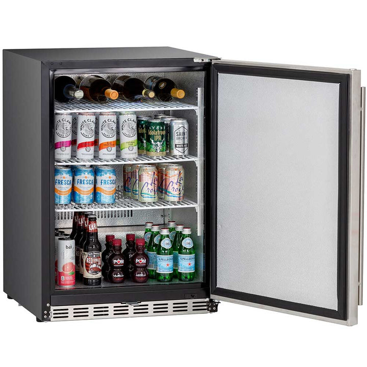 True Flame 24″ Outdoor Rated Refrigerator – Stainless Steel Door