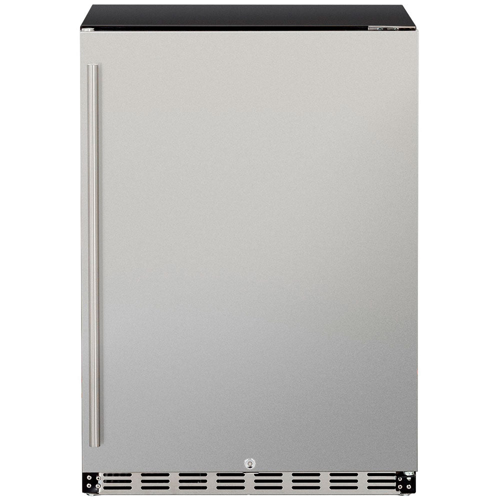 True Flame 24″ Outdoor Rated Refrigerator – Stainless Steel Door