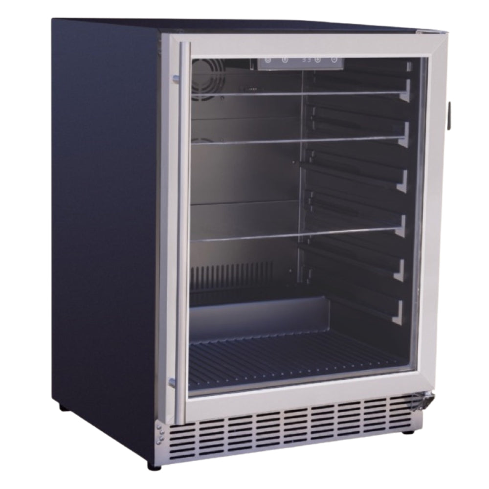 True Flame 24″ Outdoor Rated Refrigerator – Glass Door