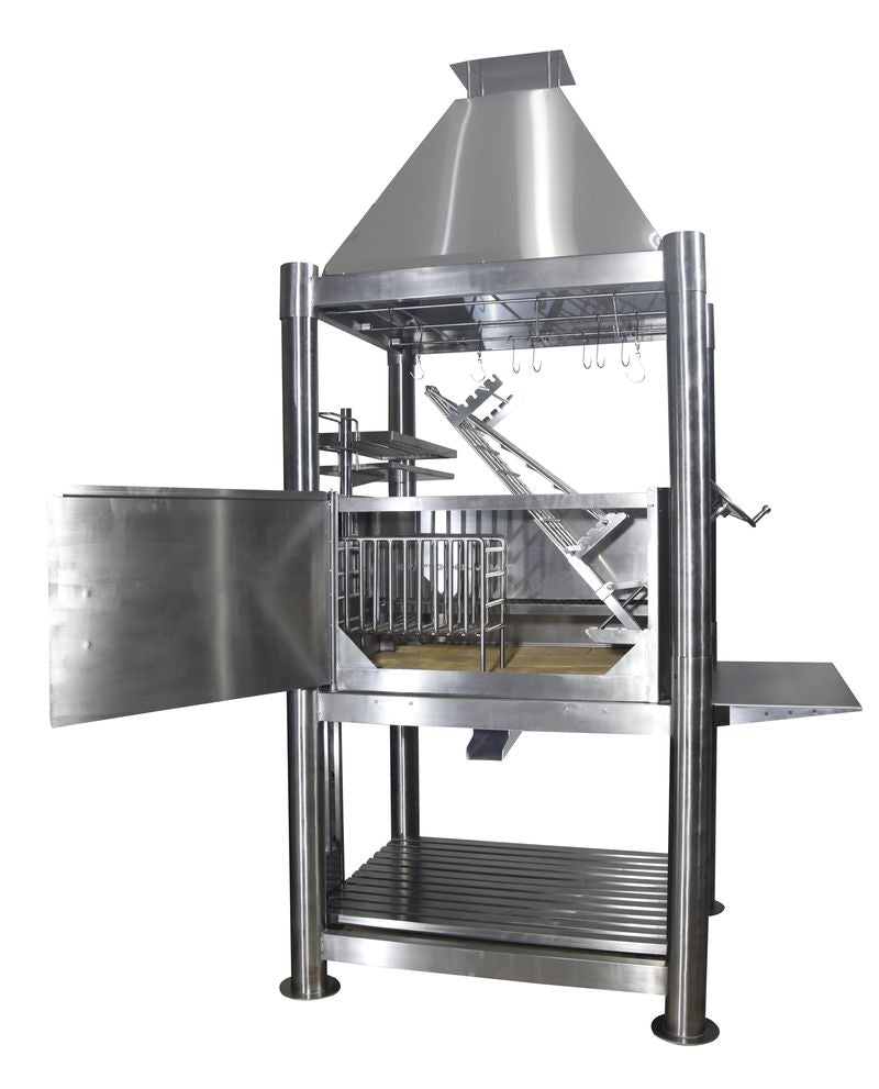 Tagwood "The Silver Bullet" Santa Maria Style Grill - Stainless Steel