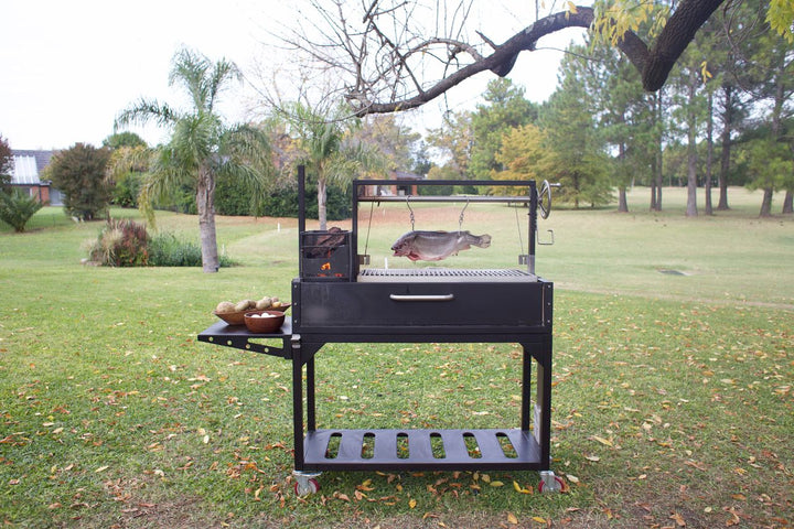 Tagwood "Chief Series" Freestanding Santa Maria Style Grill – Cold-Roll Steel & Stainless Steel
