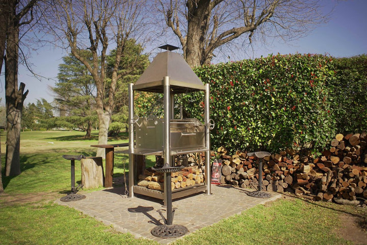 Tagwood "The Silver Bullet" Santa Maria Style Grill - Stainless Steel