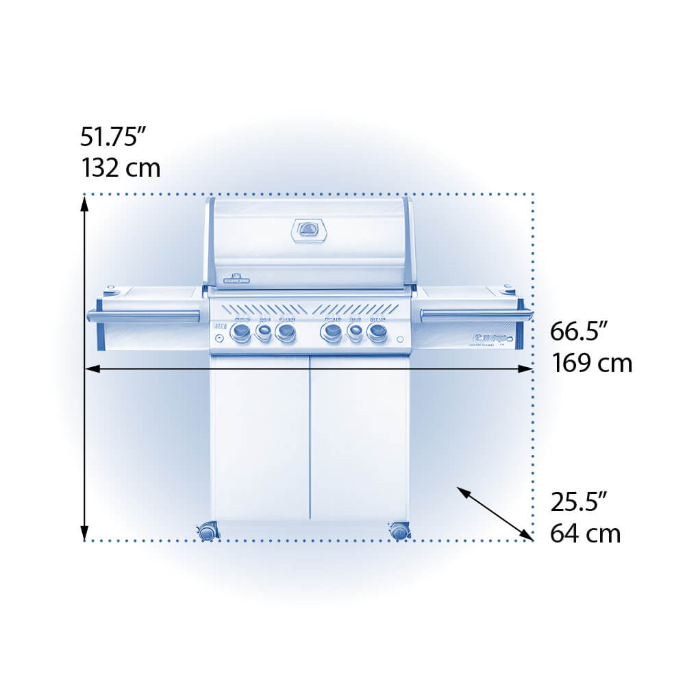 Napoleon Prestige Pro 500 with Infrared Side & Rear Burners