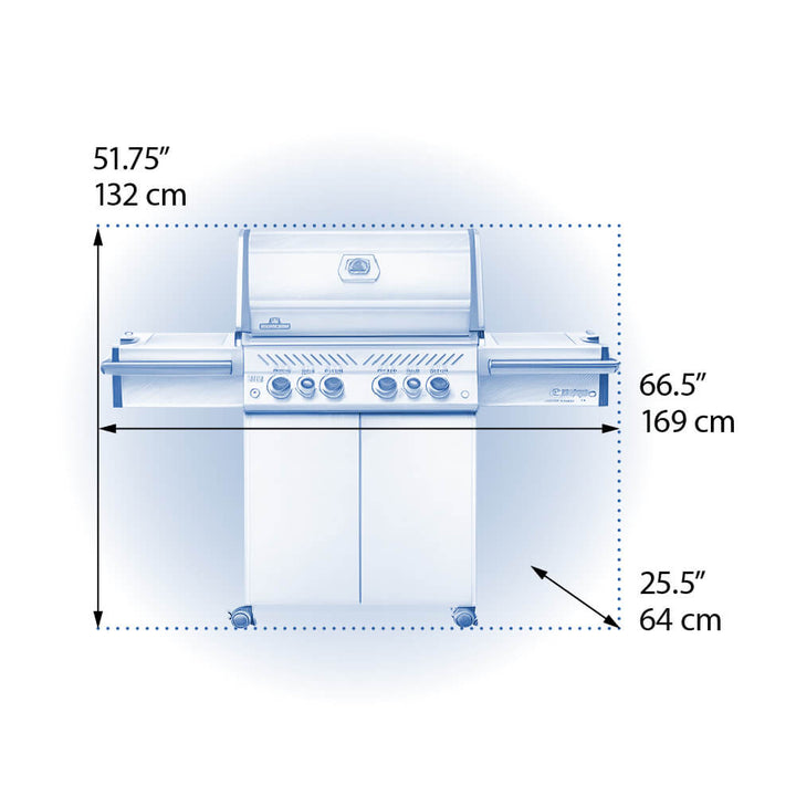 Napoleon Prestige Pro 500 with Infrared Side & Rear Burners