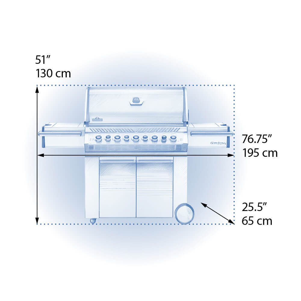 Napoleon Prestige Pro 665 with Infrared Side & Rear Burners