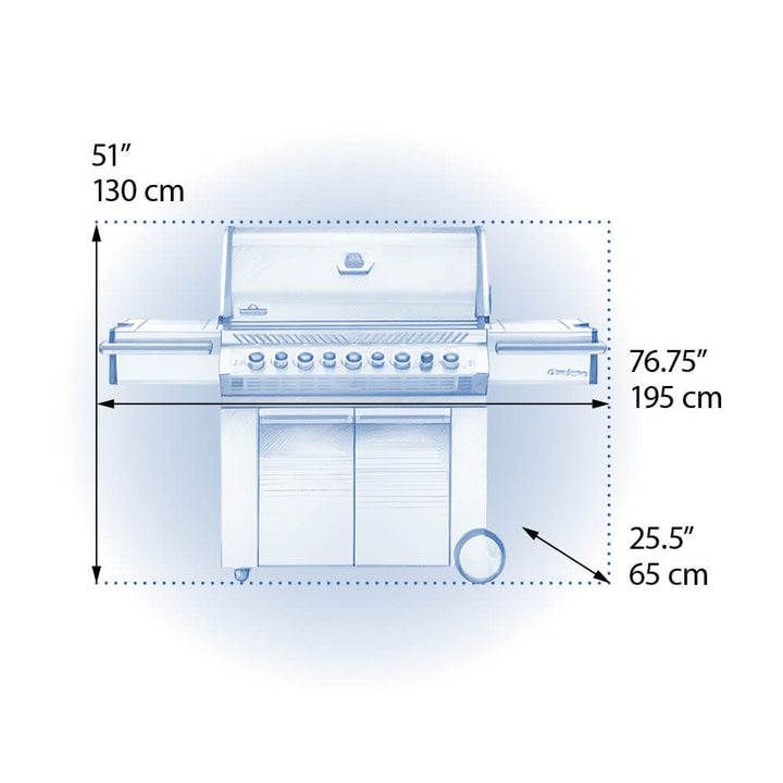 Napoleon Prestige Pro 665 with Infrared Side & Rear Burners