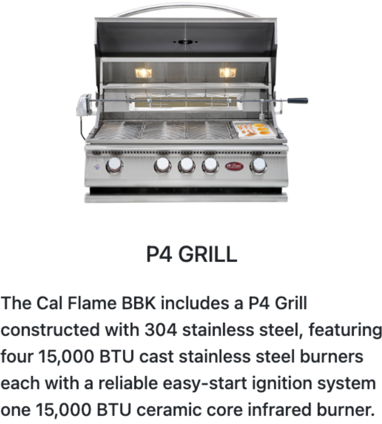 Cal Flame "Pacifica" BBQ Island