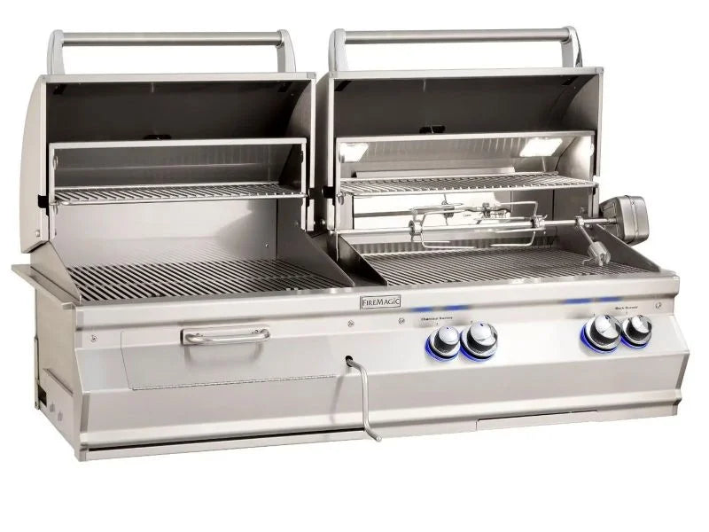Fire Magic Aurora A830i Built-In Gas & Charcoal Combo Grill