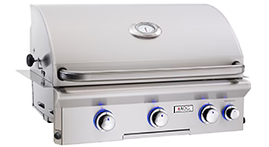 American Outdoor Grill L-Series 30″ Island Bundle – Concrete Grey Base with Polished Smoke Countertop