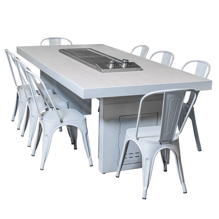 Videl USA Alameda Cooking Table with Dual Burner