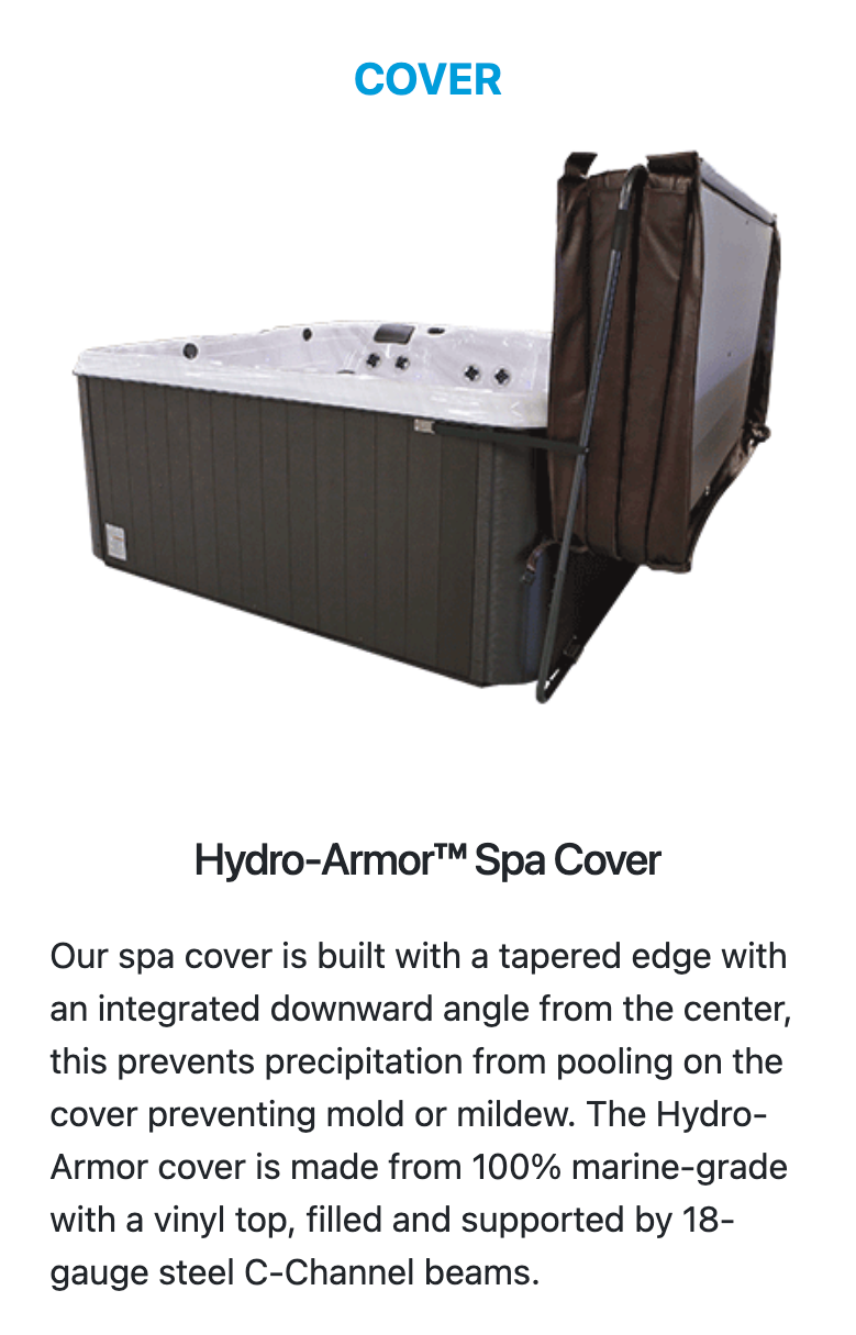 American Spas 6-Person Bench with 100 Jets