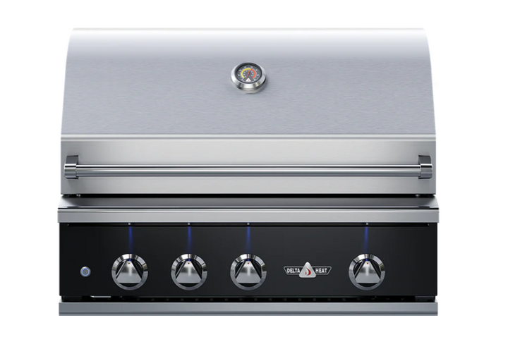 Delta Heat 32" Black Outdoor Gas Grill - Built-In