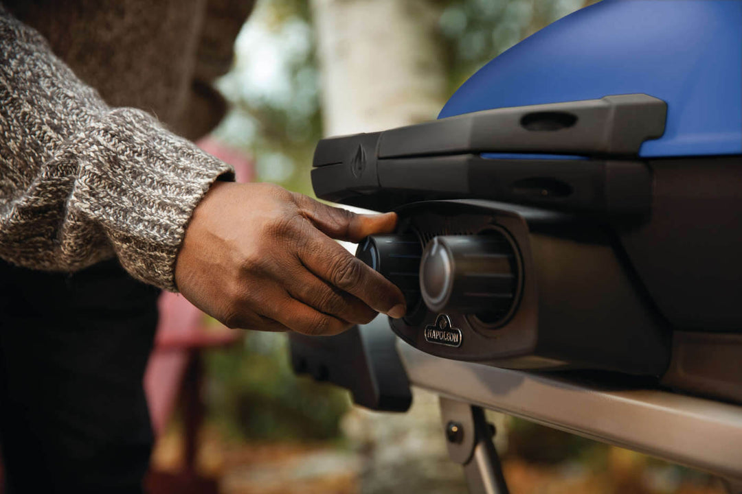 Napoleon TravelQ™ 285X Portable Propane Gas Grill - Blue/Red