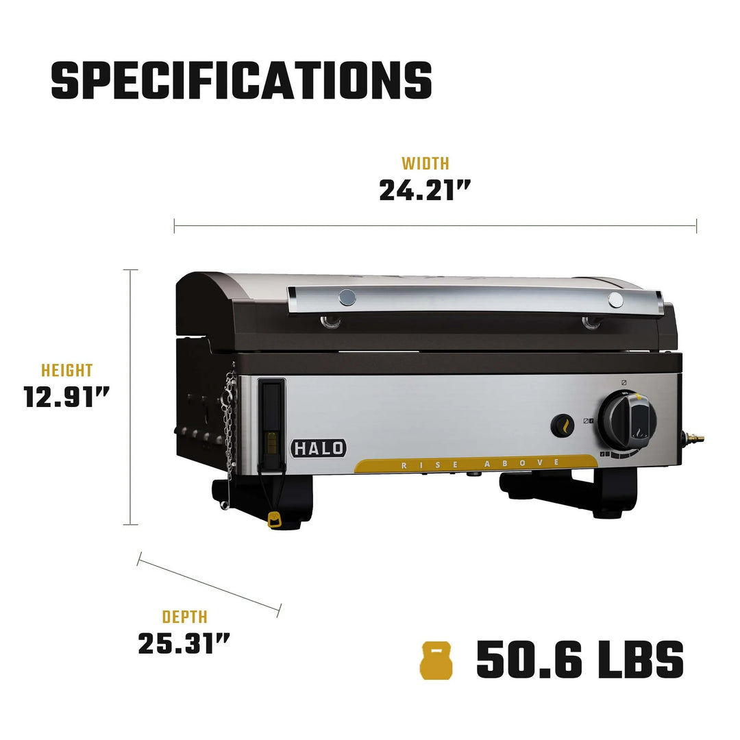 Halo Elite1B Countertop Griddle (2 Zones)
