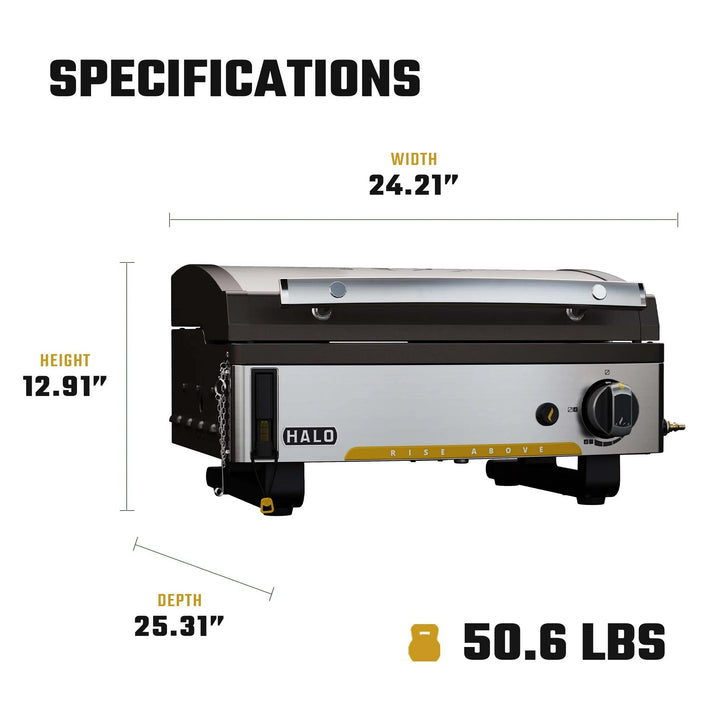 Halo Elite1B Countertop Griddle (2 Zones)