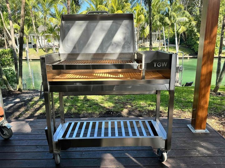 Tagwood Freestanding Santa Maria Style Grill – Stainless Steel