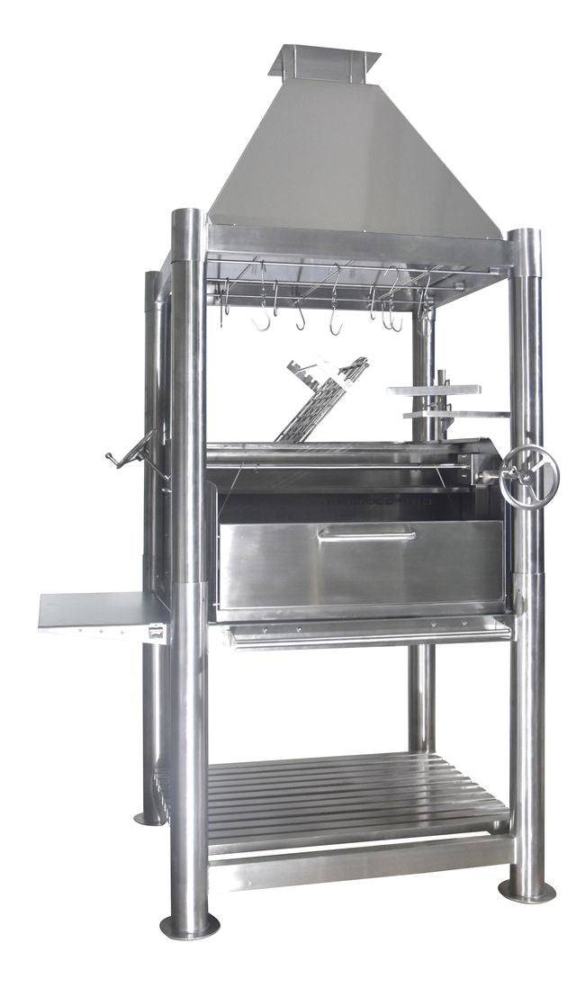 Tagwood "The Silver Bullet" Santa Maria Style Grill - Stainless Steel
