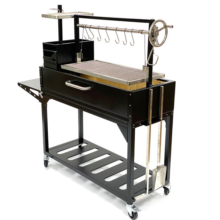 Tagwood "Chief Series" Freestanding Santa Maria Style Grill – Cold-Roll Steel & Stainless Steel