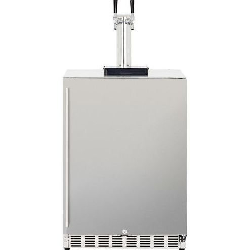 True Flame 24" Kegerator (Dual-Tap)
