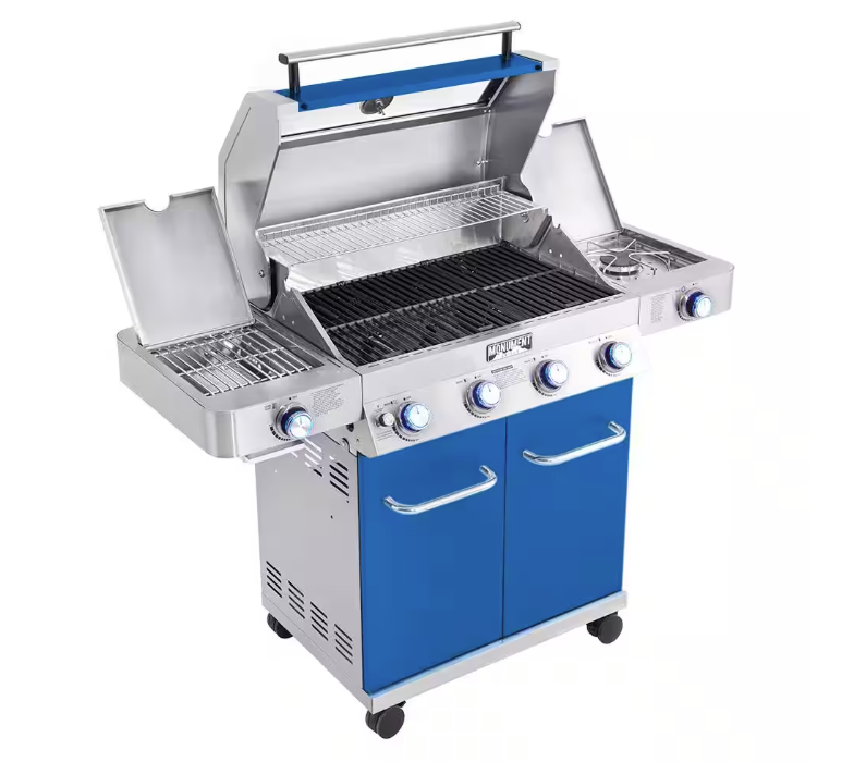 Monument Grills Blue 4-Burner Gas Grill - Classic Series
