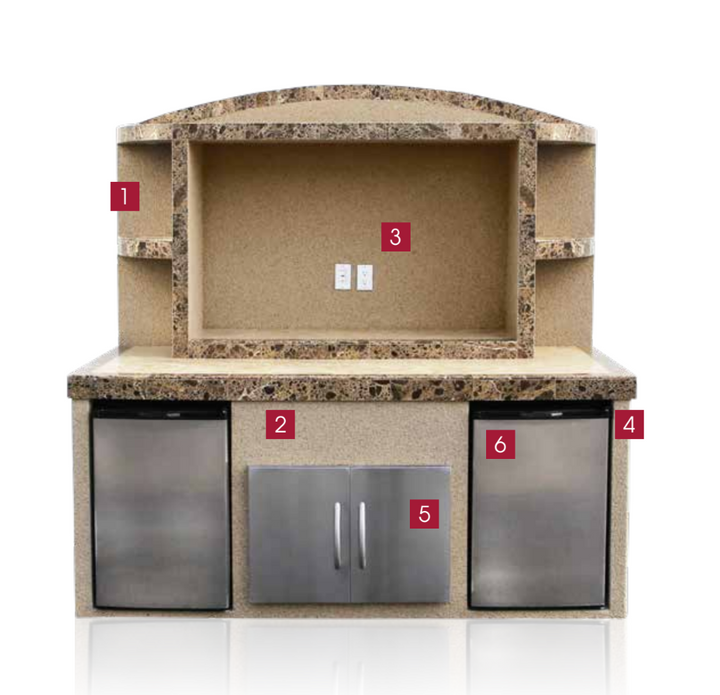 Cal Flame Paradise Outdoor Entertainment Center