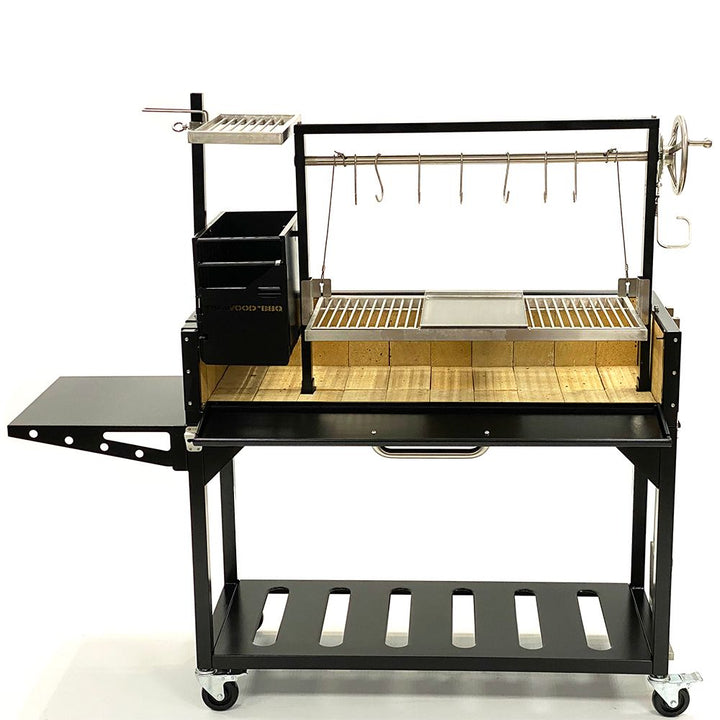 Tagwood "Chief Series" Freestanding Santa Maria Style Grill – Cold-Roll Steel & Stainless Steel