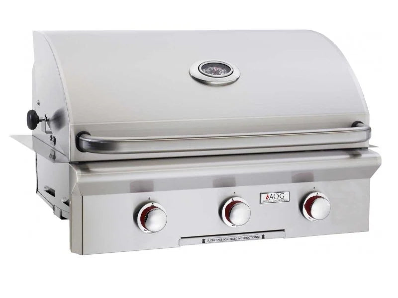American Outdoor Grill T-Series 30″ Island Bundle – Concrete Grey Base with Polished Smoke Countertop