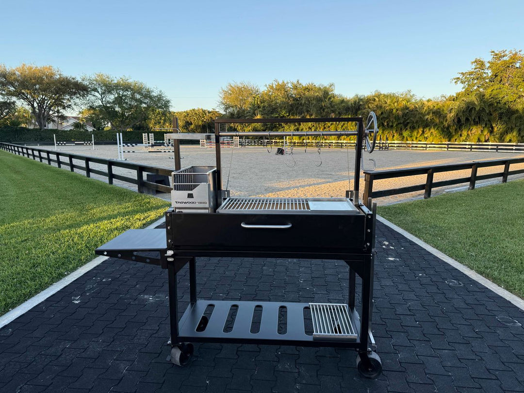 Tagwood "Chief Series" Freestanding Santa Maria Style Grill – Cold-Roll Steel & Stainless Steel