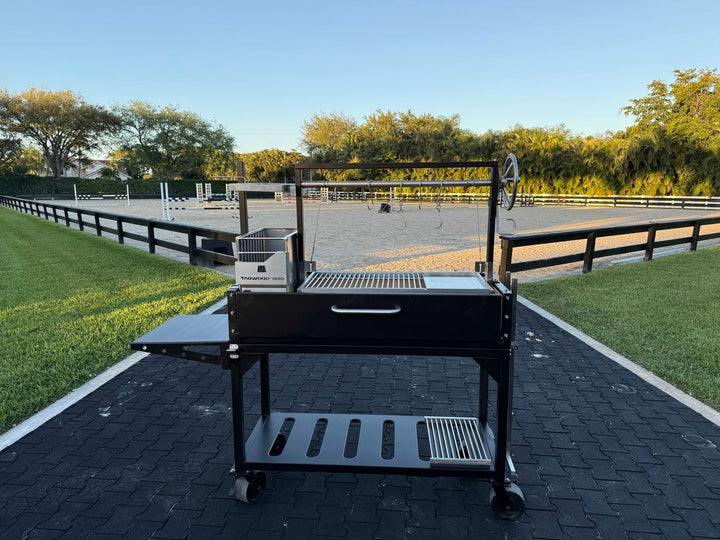 Tagwood "Chief Series" Freestanding Santa Maria Style Grill – Cold-Roll Steel & Stainless Steel